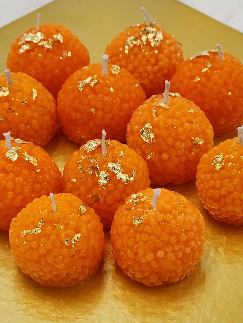 Moti Chur Laddu With Scented Candle 4pic